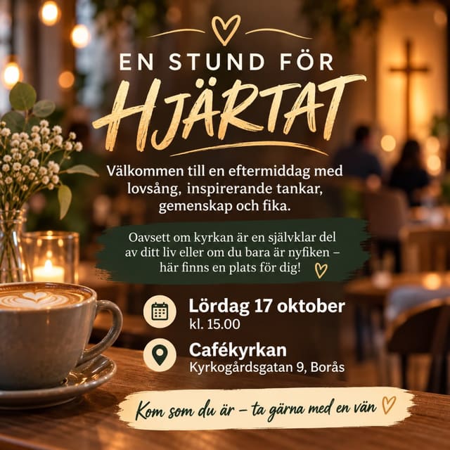 Instagram: I morgon kommer Anton Thorstensson, pastor i Aventkyrkan i Örebro och talar. Välkommen!
